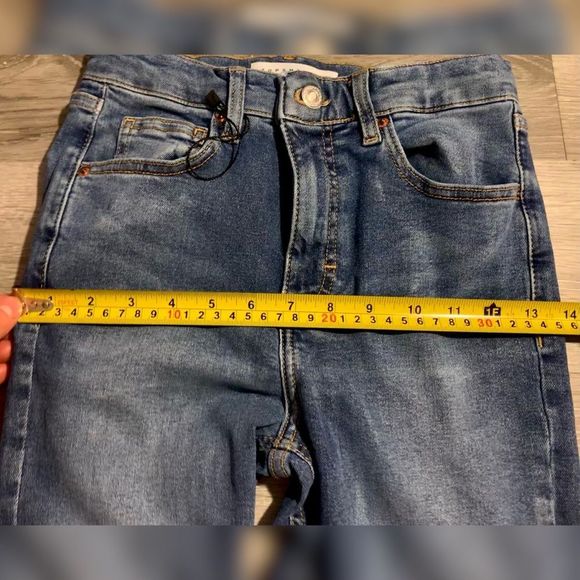 Topshop Jaime High Rise Blue Jeans - Picture 9 of 12